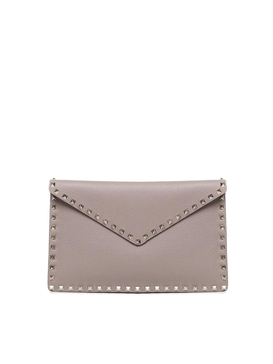 Pouch Rockstud in vitello granato 8W2P0P56 VSHP45 VALENTINO GARAVANI 