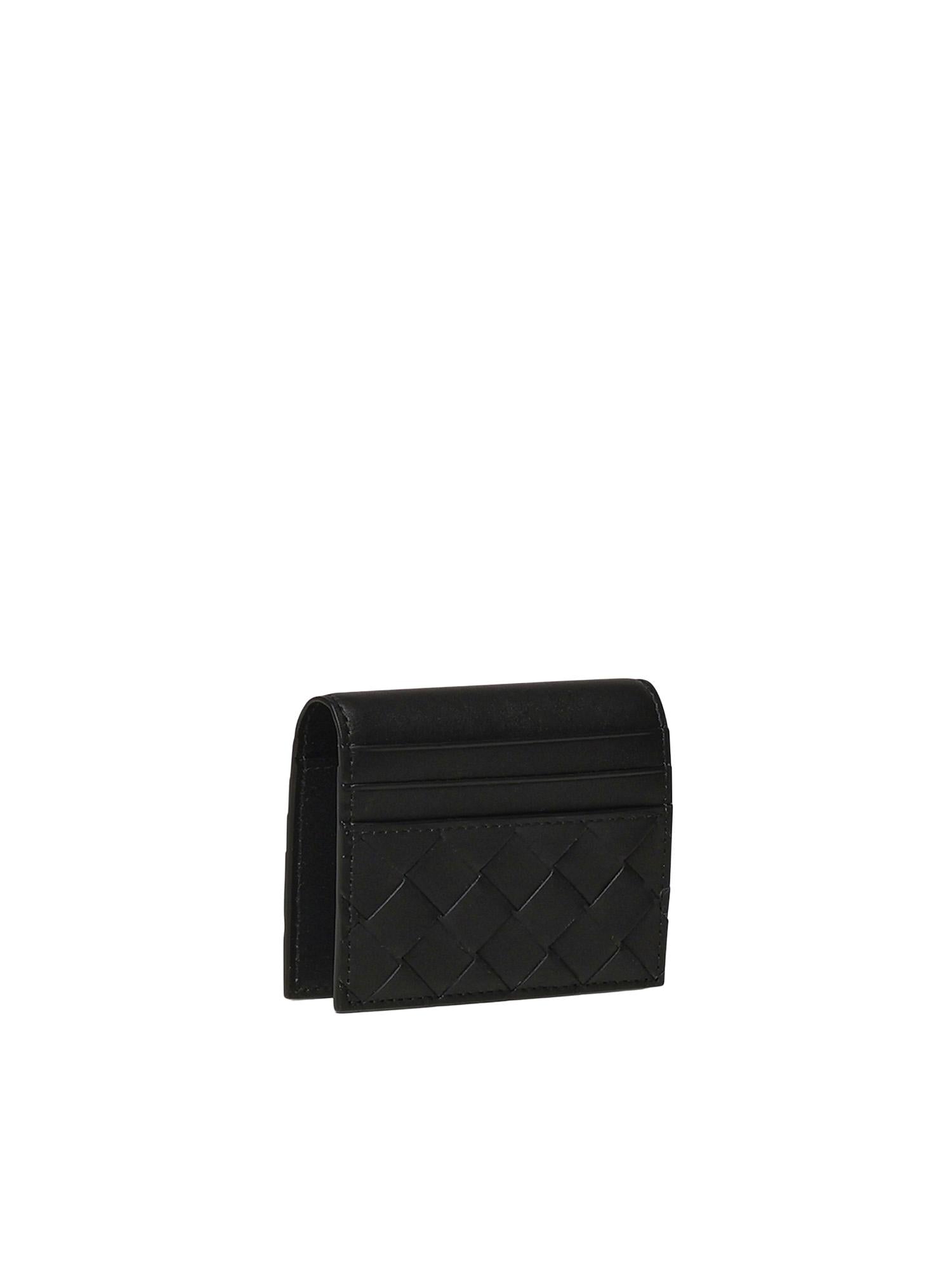 Portacarte Intrecciato in pelle<BR/> 793863 VCPQ31000 BOTTEGA VENETA 
