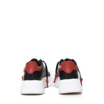 Sneakers Nemesis in pelle con lacci cerati NEMESIS2 NAPPA/CROCKBLACK/RED GIULIANO GALIANO 