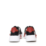 Sneakers Nemesis in pelle con lacci cerati NEMESIS2 NAPPA/CROCKBLACK/RED GIULIANO GALIANO 