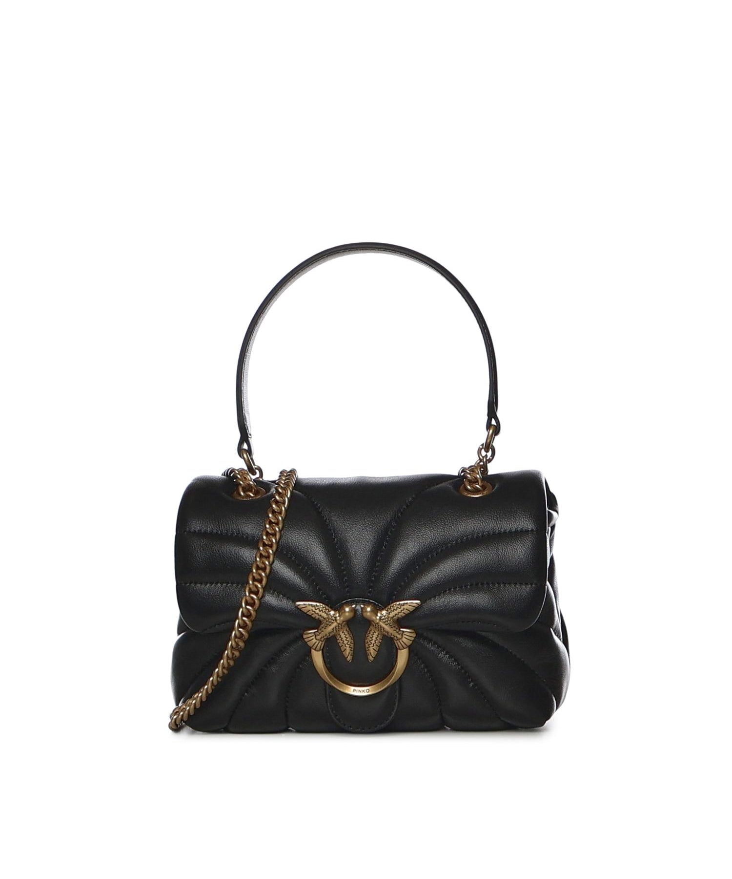 Mini bag Love Bag Puff Butterfly a tracolla in nappa 100039 A1EXZ99Q PINKO 