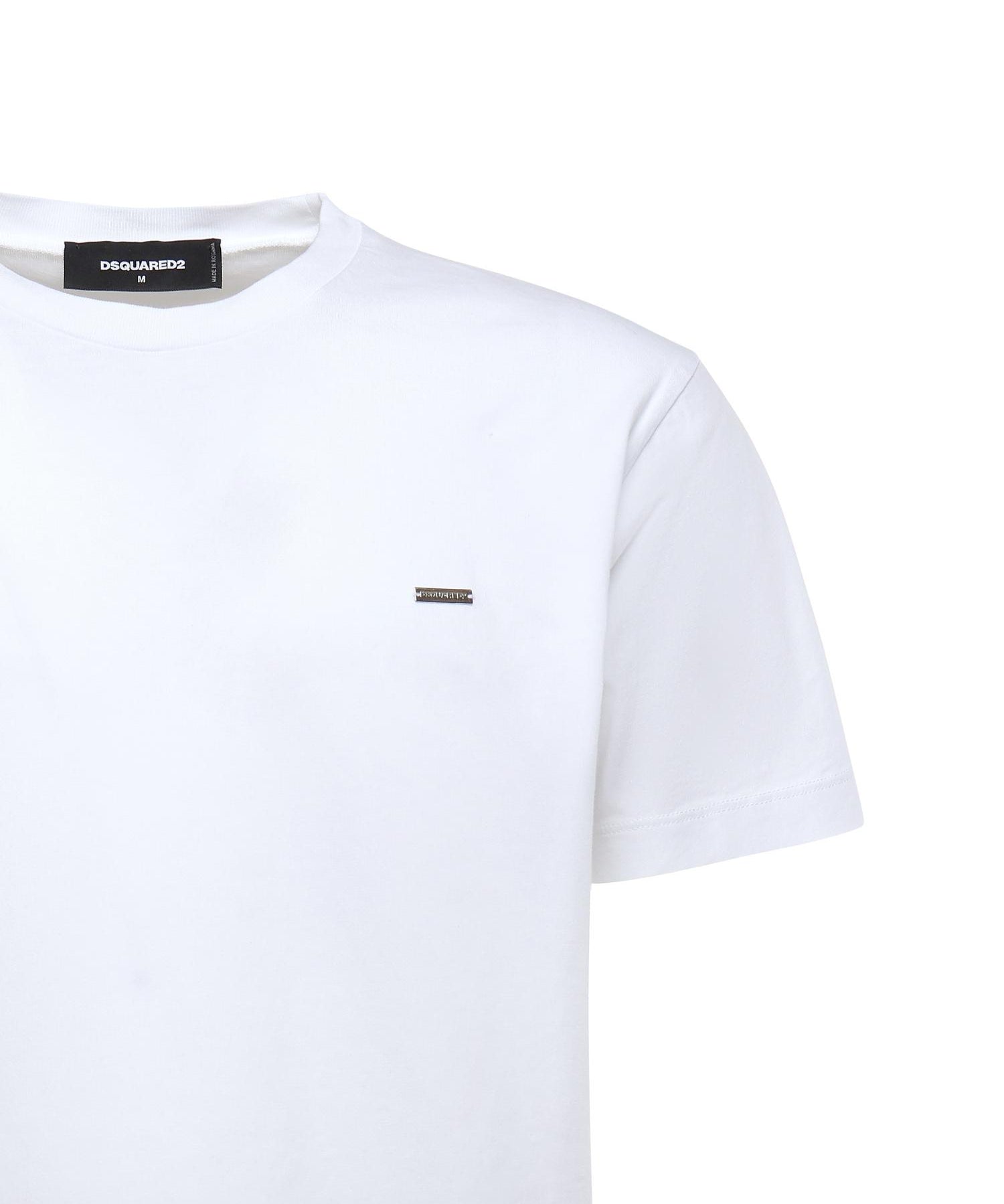 T-shirt con logo in cotone S74GD1253 D20020100 DSQUARED2 