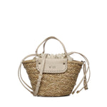 Mini bag Vanna con logo 73BS9N202 VANNAOFF WHITE/NATURALE V° 73 