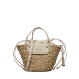 Mini bag Vanna con logo 73BS9N202 VANNAOFF WHITE/NATURALE V° 73 