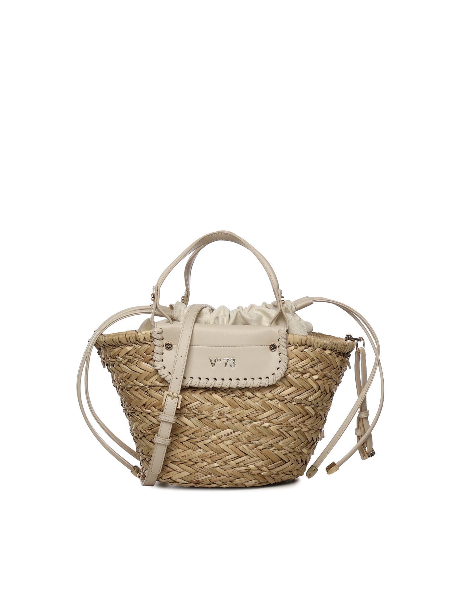 Mini bag Vanna con logo 73BS9N202 VANNAOFF WHITE/NATURALE V° 73 