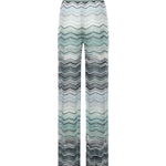 Pantaloni in viscosa chevron lamé con paillettes DS26SI0C BK01H9SMSN4 MISSONI 
