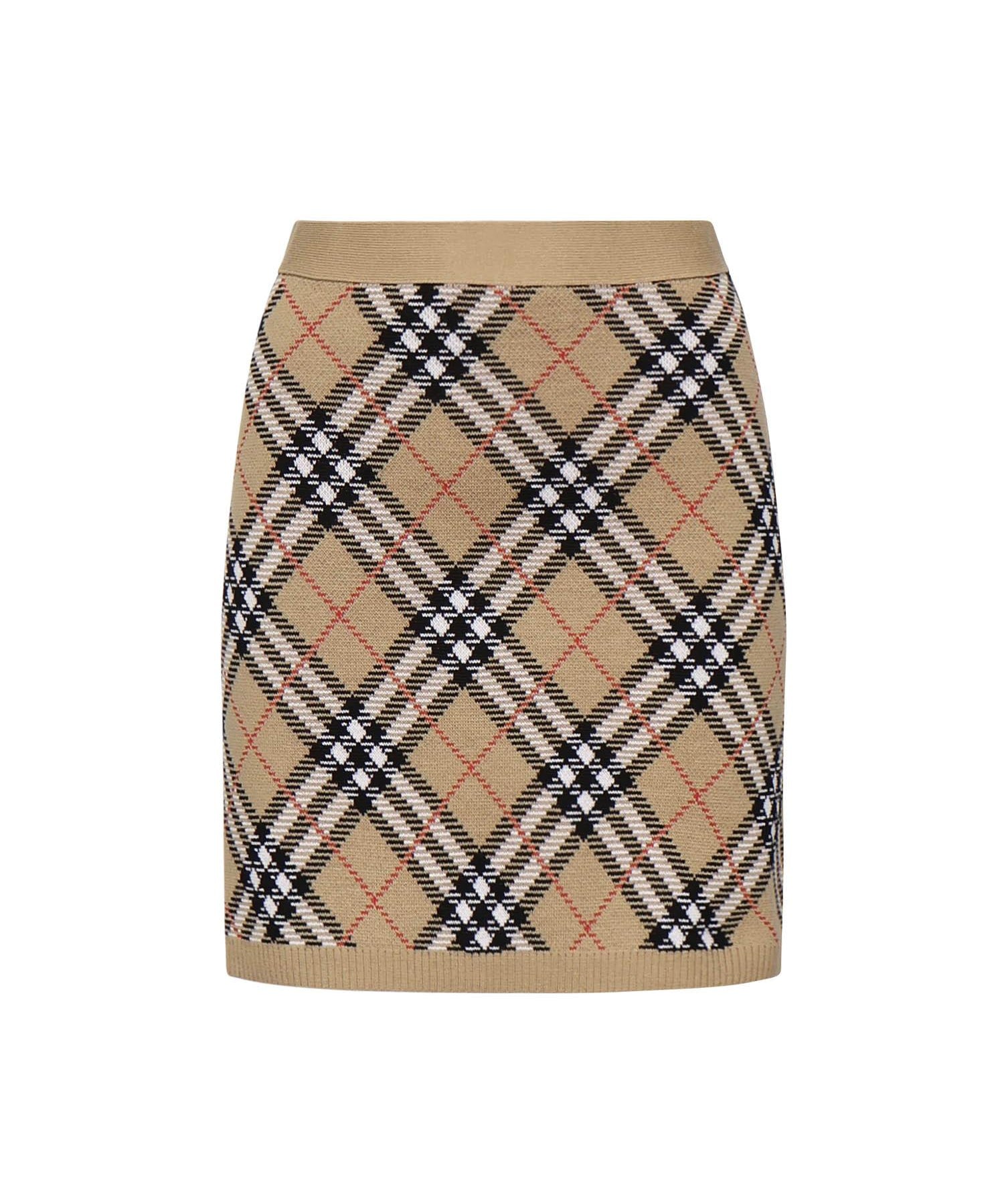 Minigonna in lana Check 8110604 C1309 BURBERRY 