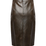 Claudia leather skirt 25FWNGN-0009 VINTAGE NINEMINUTES 