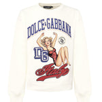 Felpa con stampa e ricamo G9AHSZ G7PHHA4567 DOLCE & GABBANA 