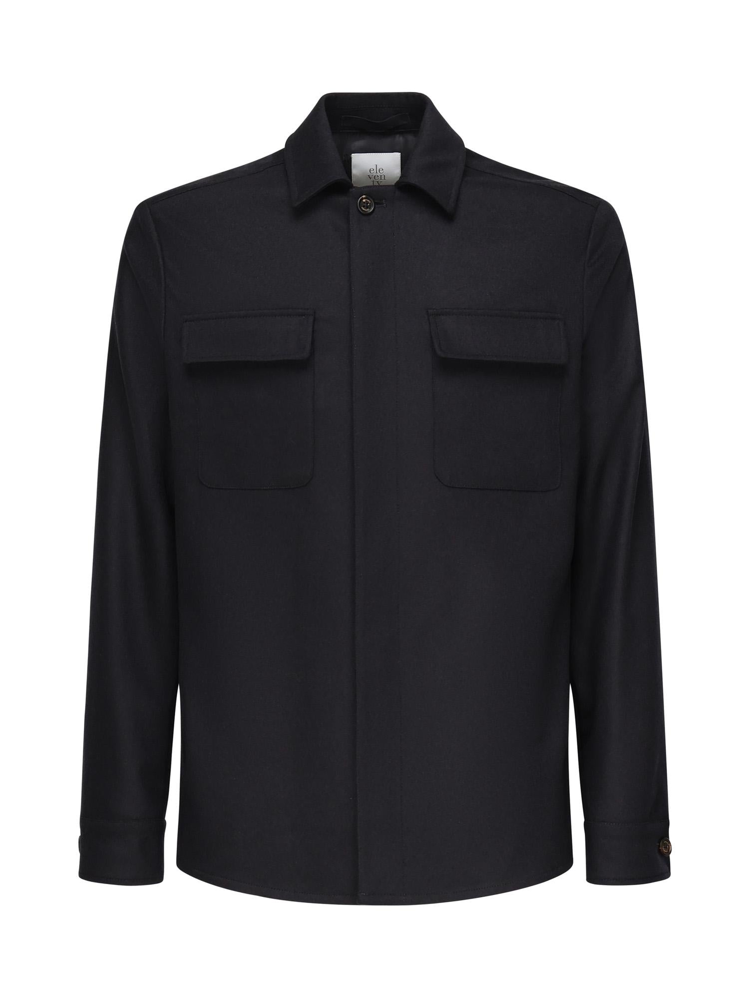 Overshirt in misto lana L70GIAJ17TES0H027 11 ELEVENTY 