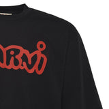 T-shirt in cotone con logo HUMU0223WP USCY53LON99 MARNI 