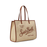 Borsa Vivian Mid Straw effetto raffia con logo VIV0007 00368L MC2 SAINT BARTH 
