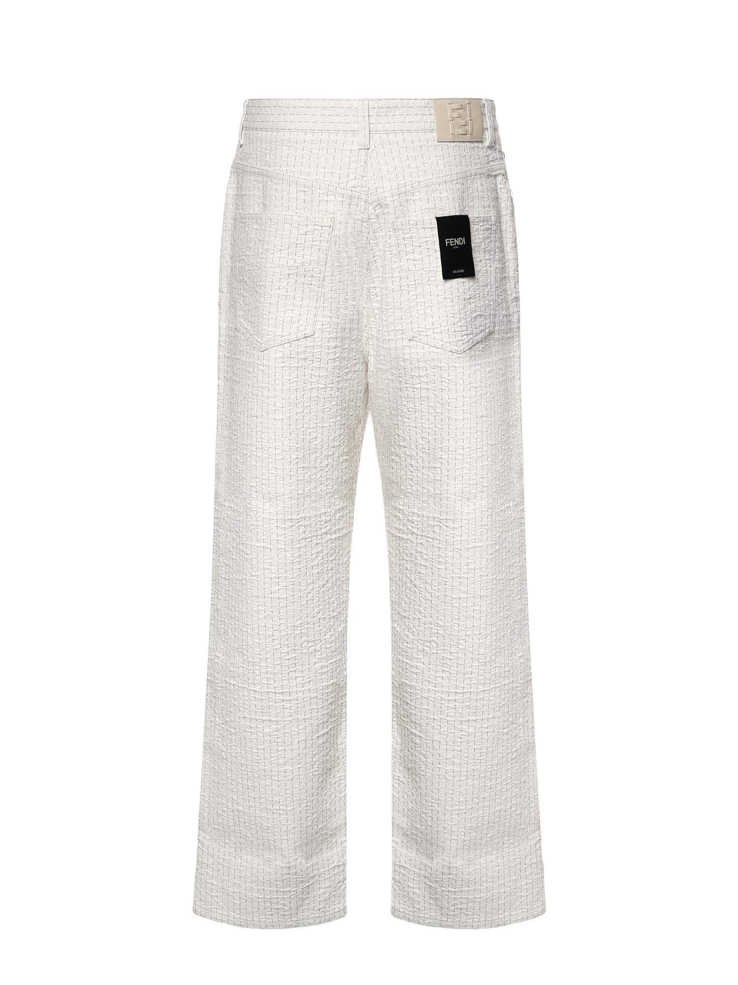 Jeans in denim con impunture FLP345 AWMLF08QQ FENDI 