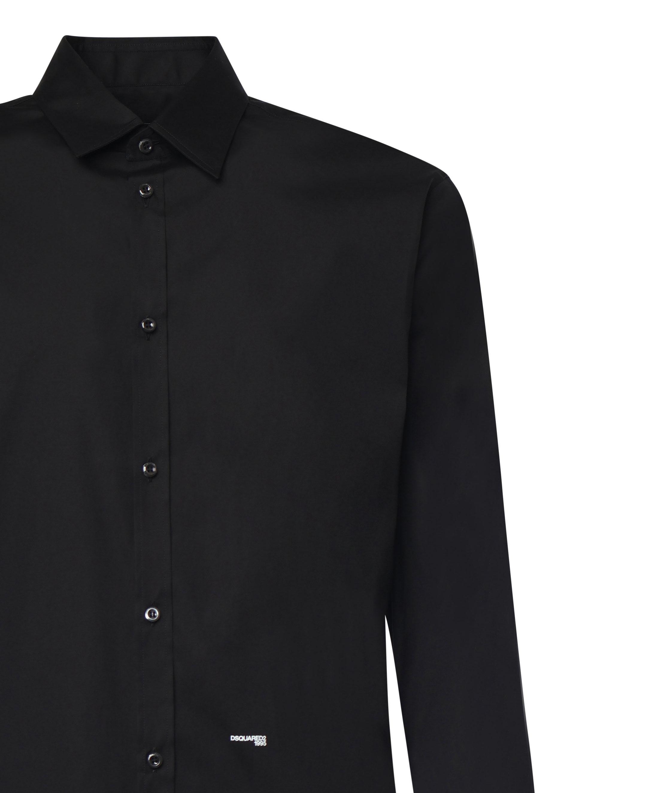 Camicia in cotone con logo S74DM0659 S44131900 DSQUARED2 