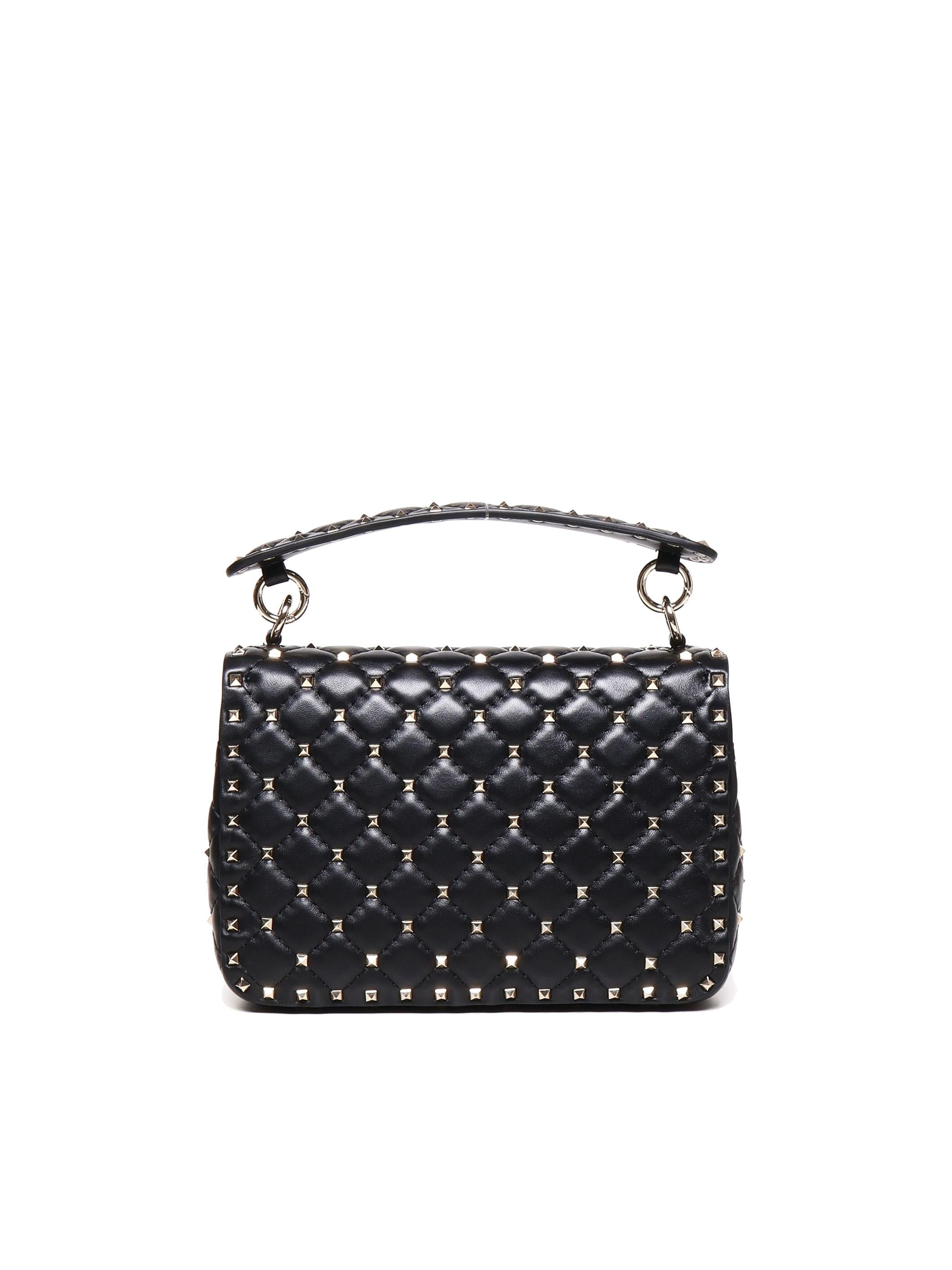 Borsa Media Rockstud Spike in nappa 6W2B0122 NAP0NO VALENTINO GARAVANI 