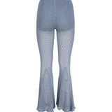 Pantaloni svasati all'uncinetto<BR/> 4P002A -N0946 BLUMARINE 