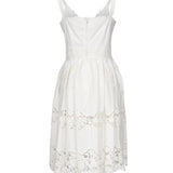 Abito midi in cotone con ricami F6C3QZ FGMFEW0111 DOLCE & GABBANA 