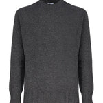 Maglia girocollo in cashmere mouliné UXA249 Y1B10EM453 MALO 