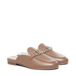 Slippers in pelle con logo SA5035PX460S1853  LIU JO 
