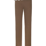 Pantaloni in lana con cinturino in pizzo 173426  MAGDA BUTRYM 