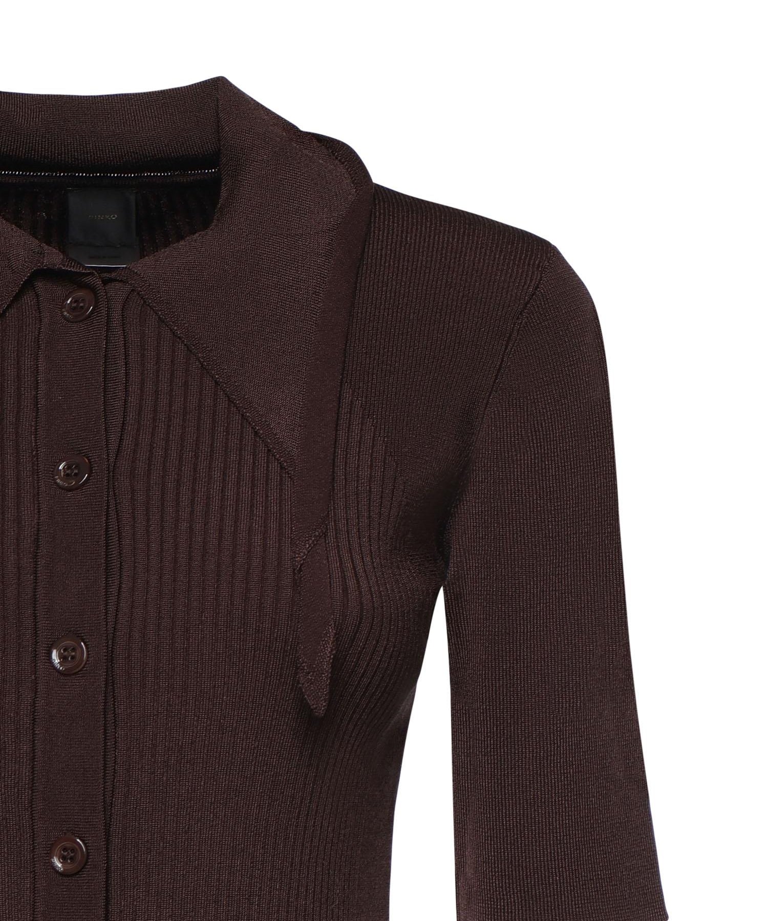 Polo in misto viscosa a coste 106316 A347L78 PINKO 