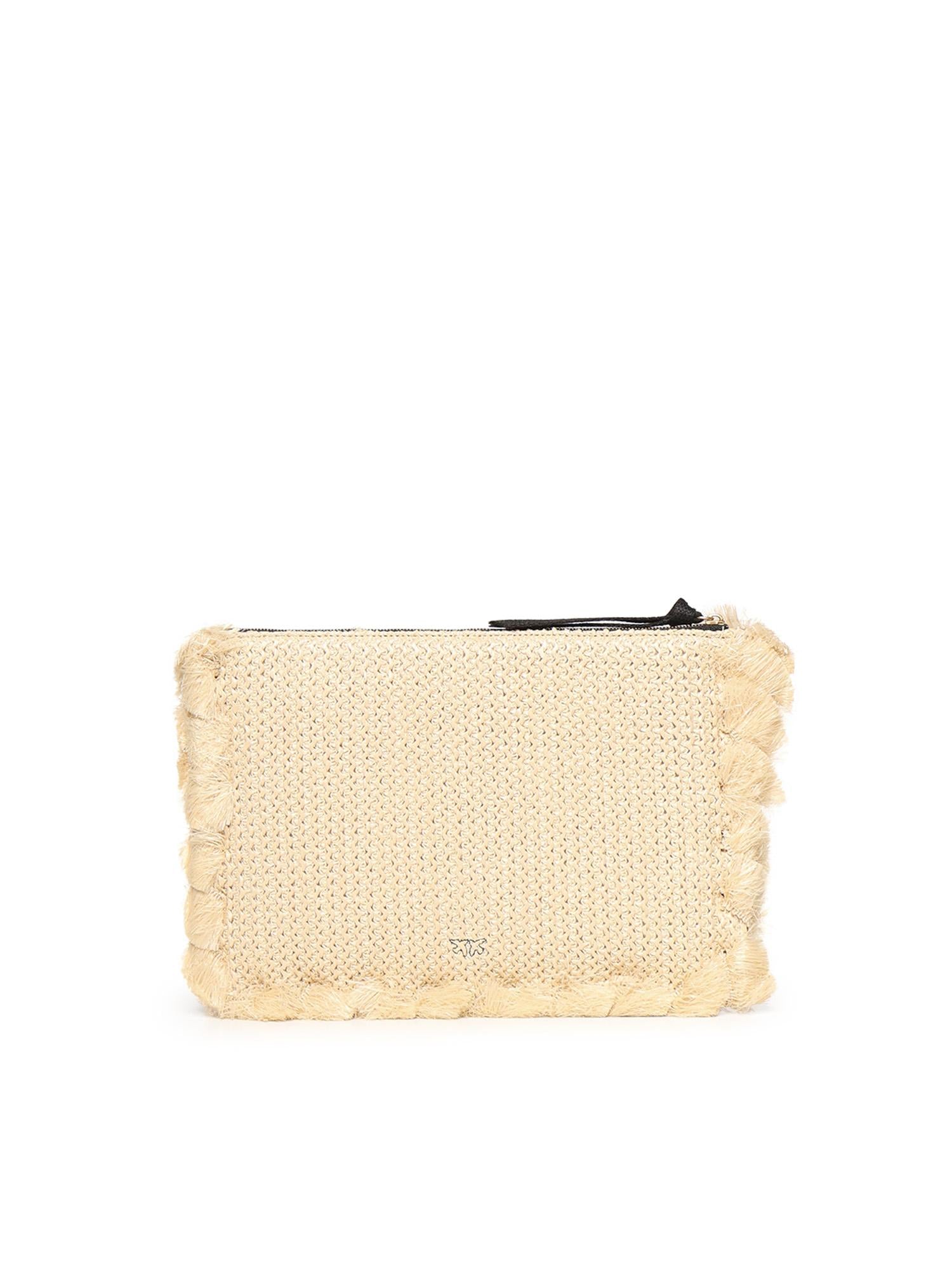 Bustina in rafia con logo 106718 A39YHZ3Q PINKO 
