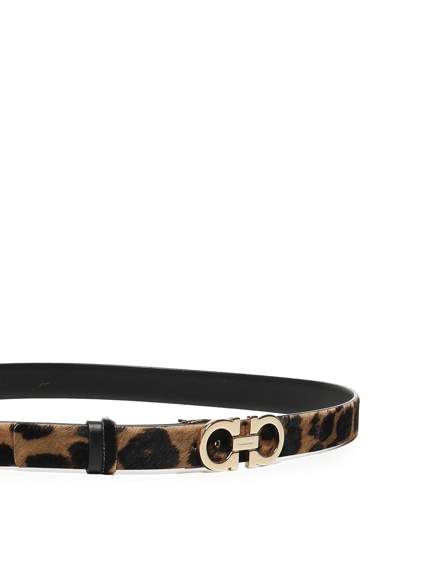 Cintura Gancini animalier 23A567 786264131 FERRAGAMO 