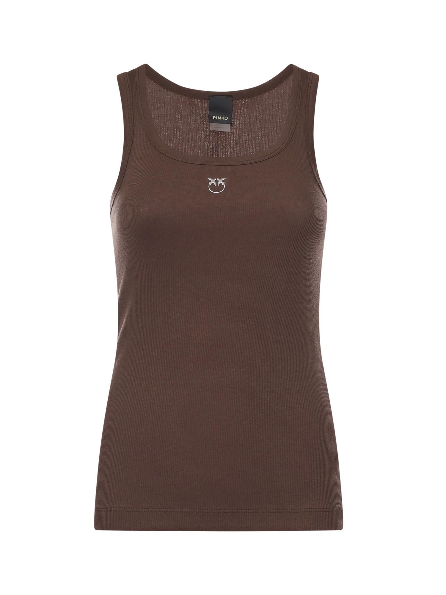 Canotta con logo Love Birds 100807 A338L78 PINKO 