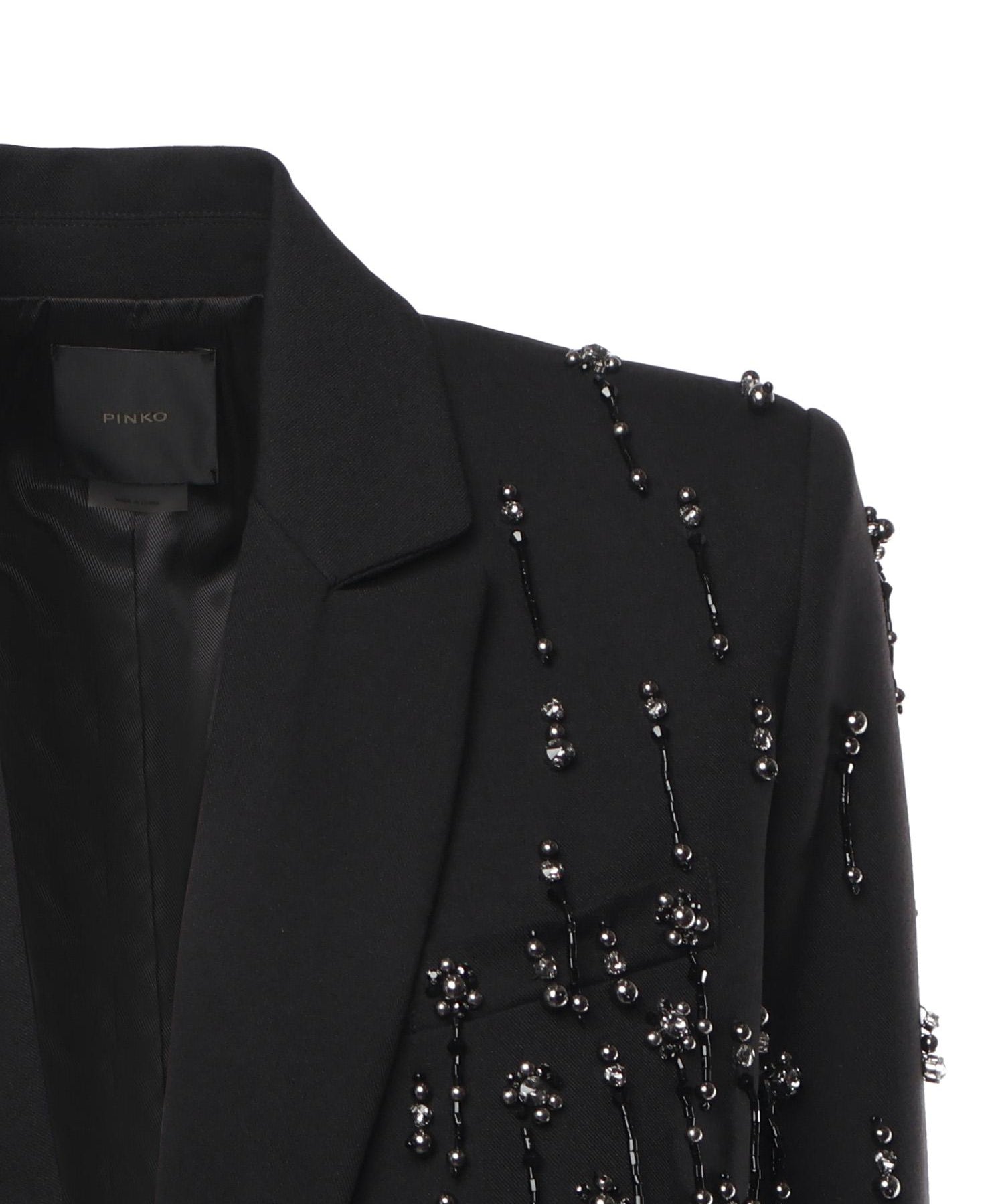Blazer con cristalli e perle 105411 A2PNZ99 PINKO 