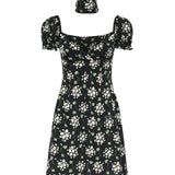 Miniabito in charmeuse di seta con stampa F659HT FSA85HX6BX DOLCE & GABBANA 