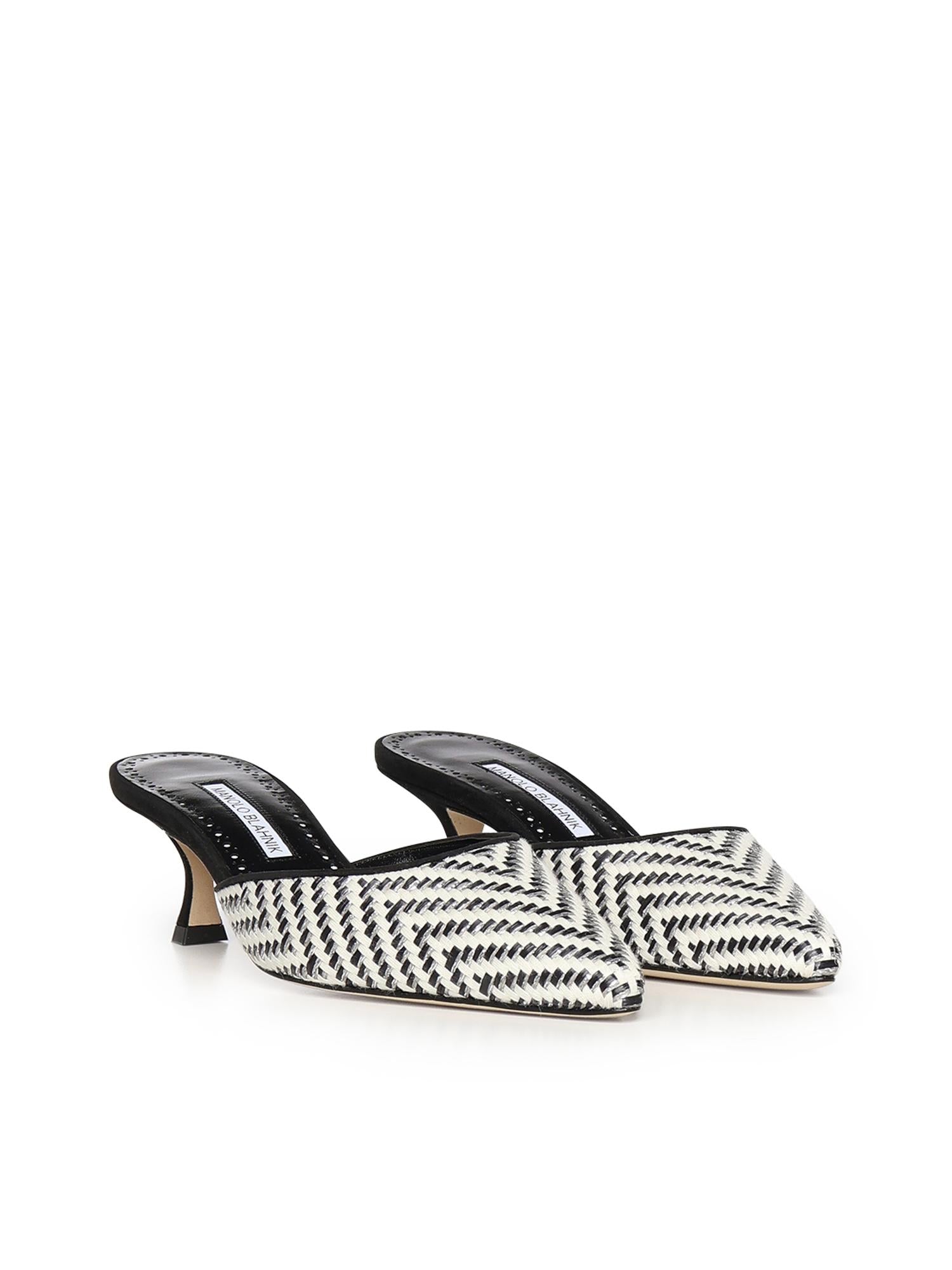 Mules Carolyne in tessuto 1263126 978I MANOLO BLAHNIK 
