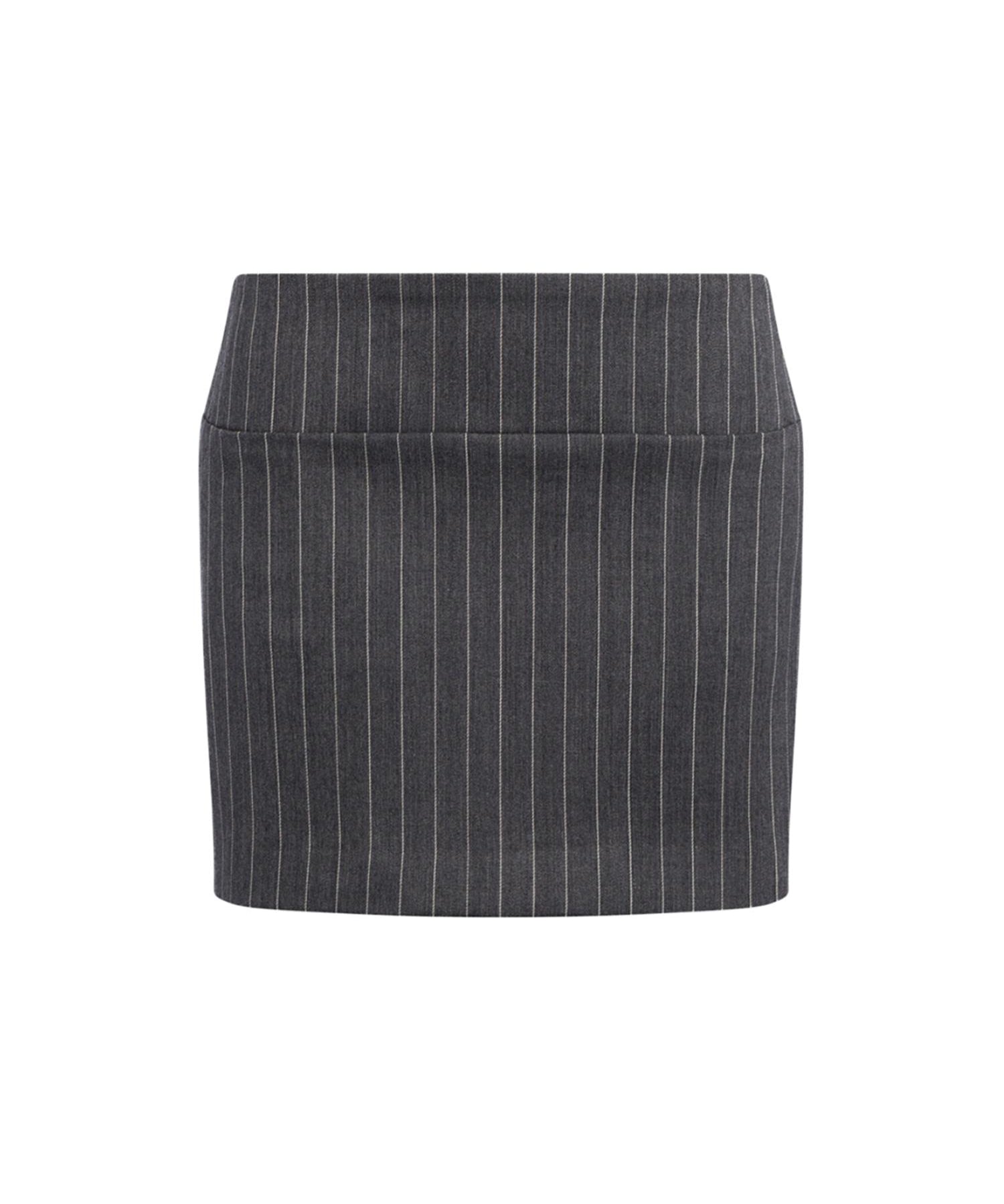 Minigonna in fresco di lana gessato G647 ES0080D903 DONDUP 