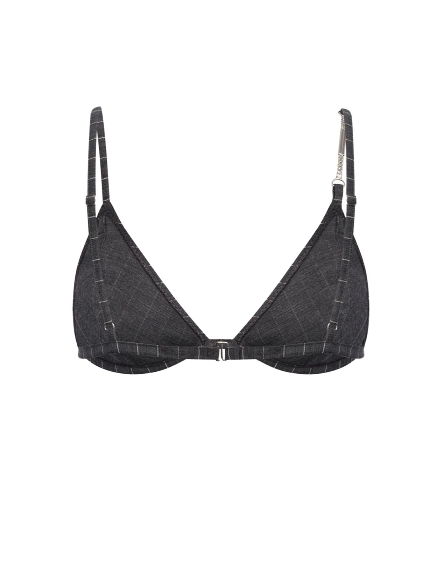 Reggiseno in fresco di lana gessato DC482 ES0080D903 DONDUP 