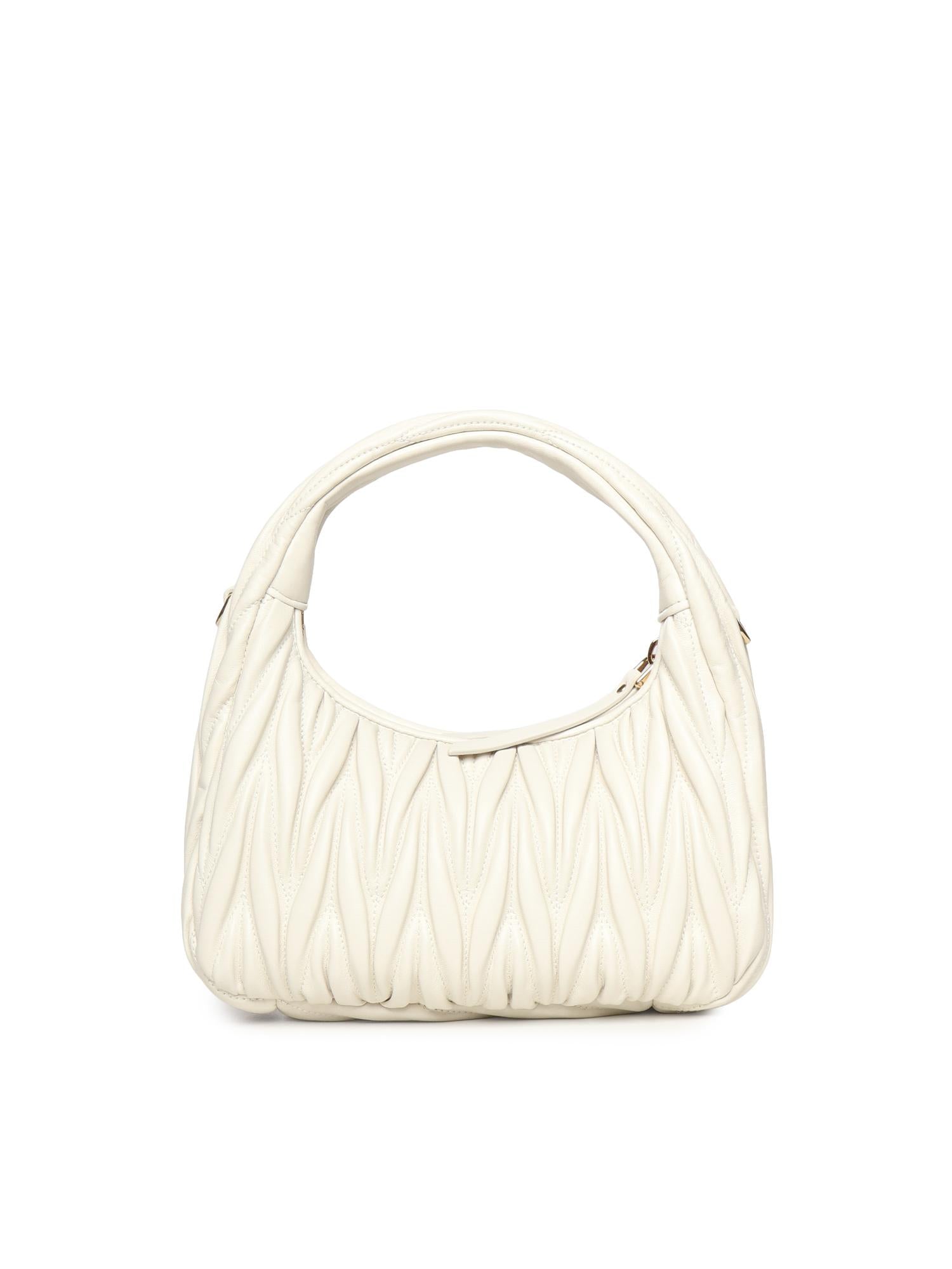Borsa hobo Wander in nappa matelassé 5BC125 AN88F0009 MIU MIU 