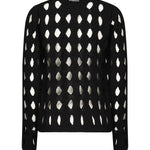Cardigan in maglia traforata 105191 A2LWZ99 PINKO 