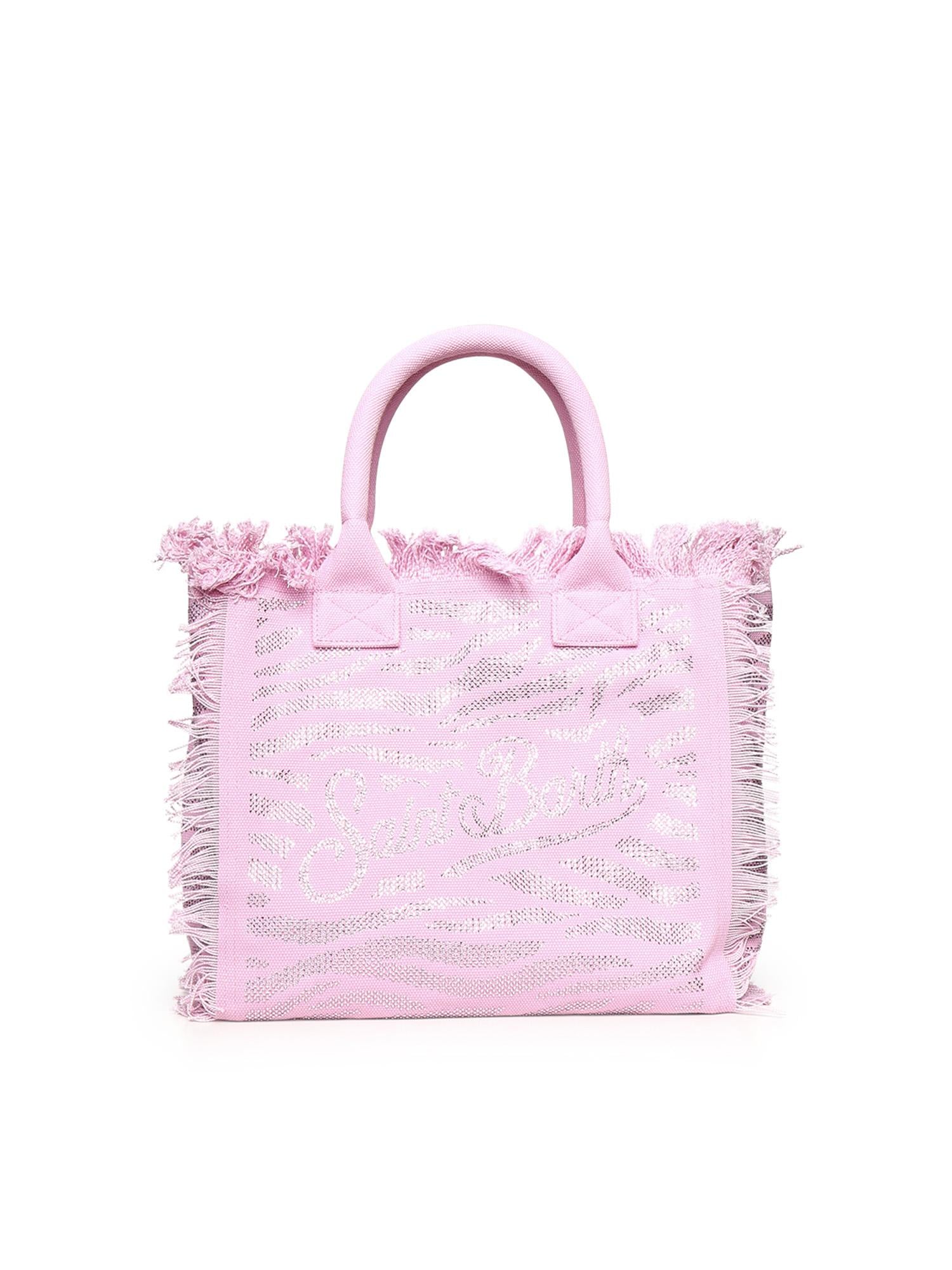 Borsa Vanity in canvas animalier con strass VANI001 08749L MC2 SAINT BARTH 