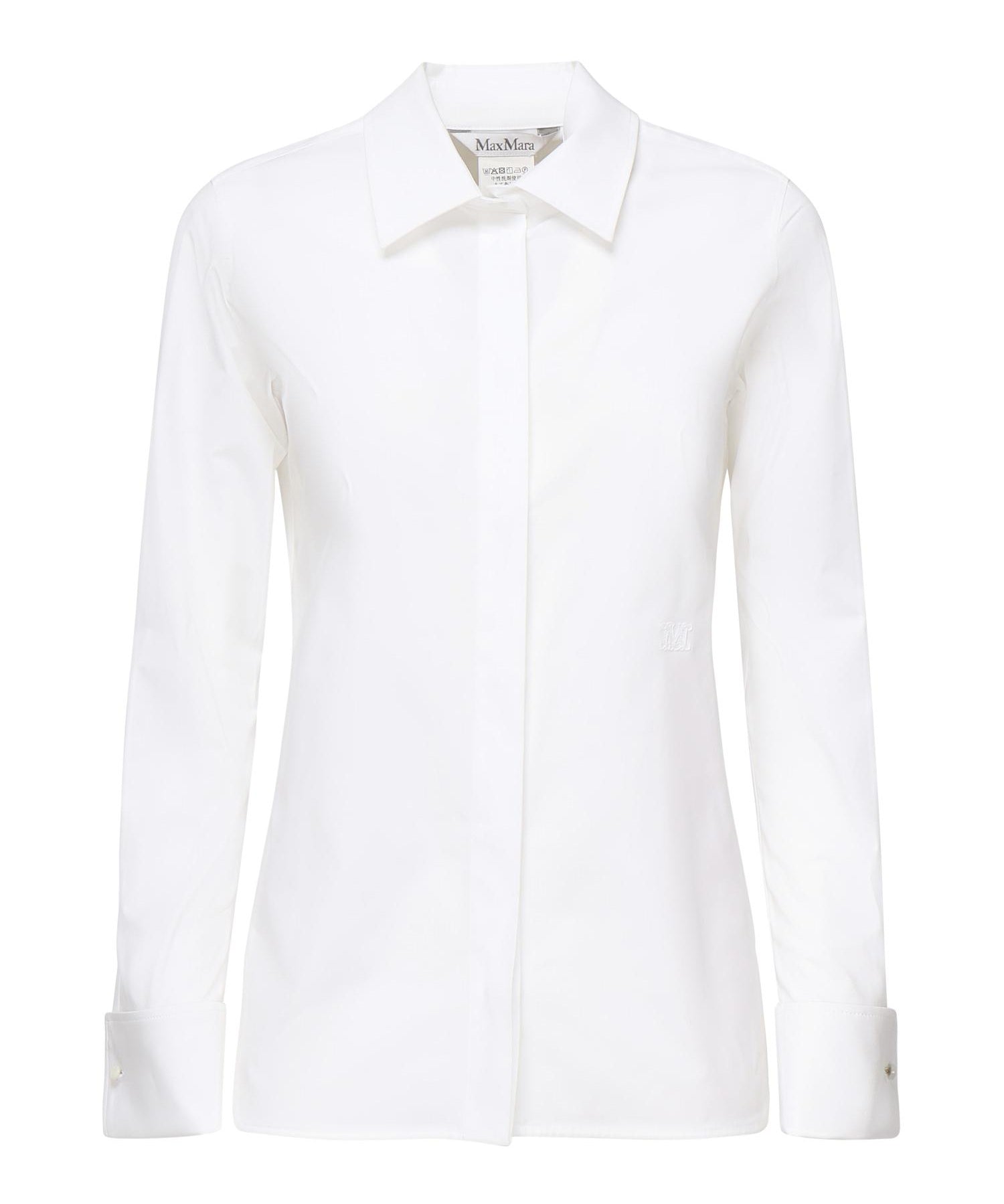 Camicia in cotone con logo 2521116031600 001 MAX MARA 