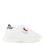 Sneakers Nemesis in nappa con lacci cerati NEMESIS2 PYTHONWHITE GIULIANO GALIANO 
