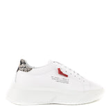 Sneakers Nemesis in nappa con lacci cerati NEMESIS2 PYTHONWHITE GIULIANO GALIANO 