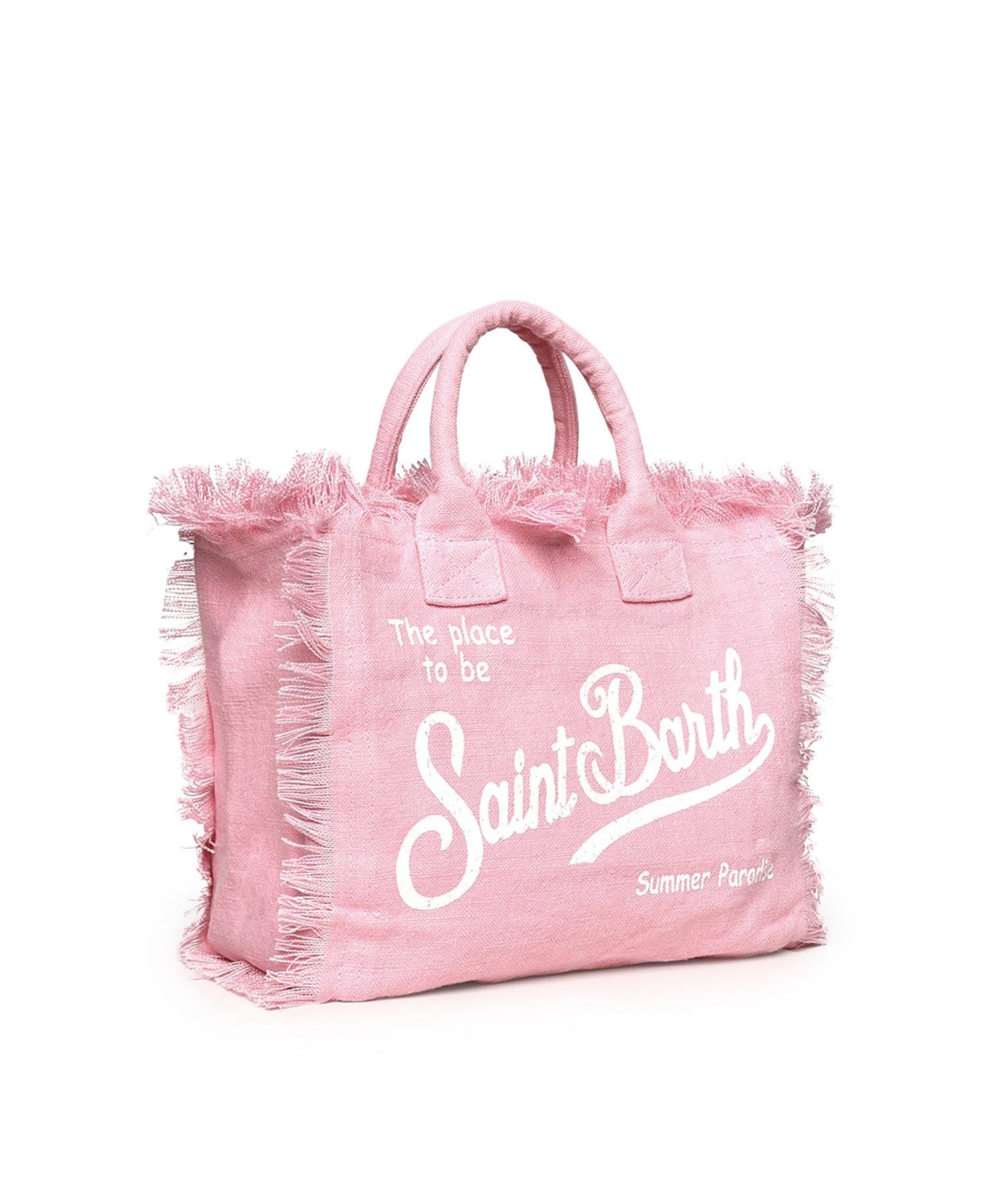Borsa Colette in lino con logo COL0018 00142L MC2 SAINT BARTH 