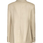 Blazer monopetto in canvas di lana e seta 2611041111600 002 MAX MARA 