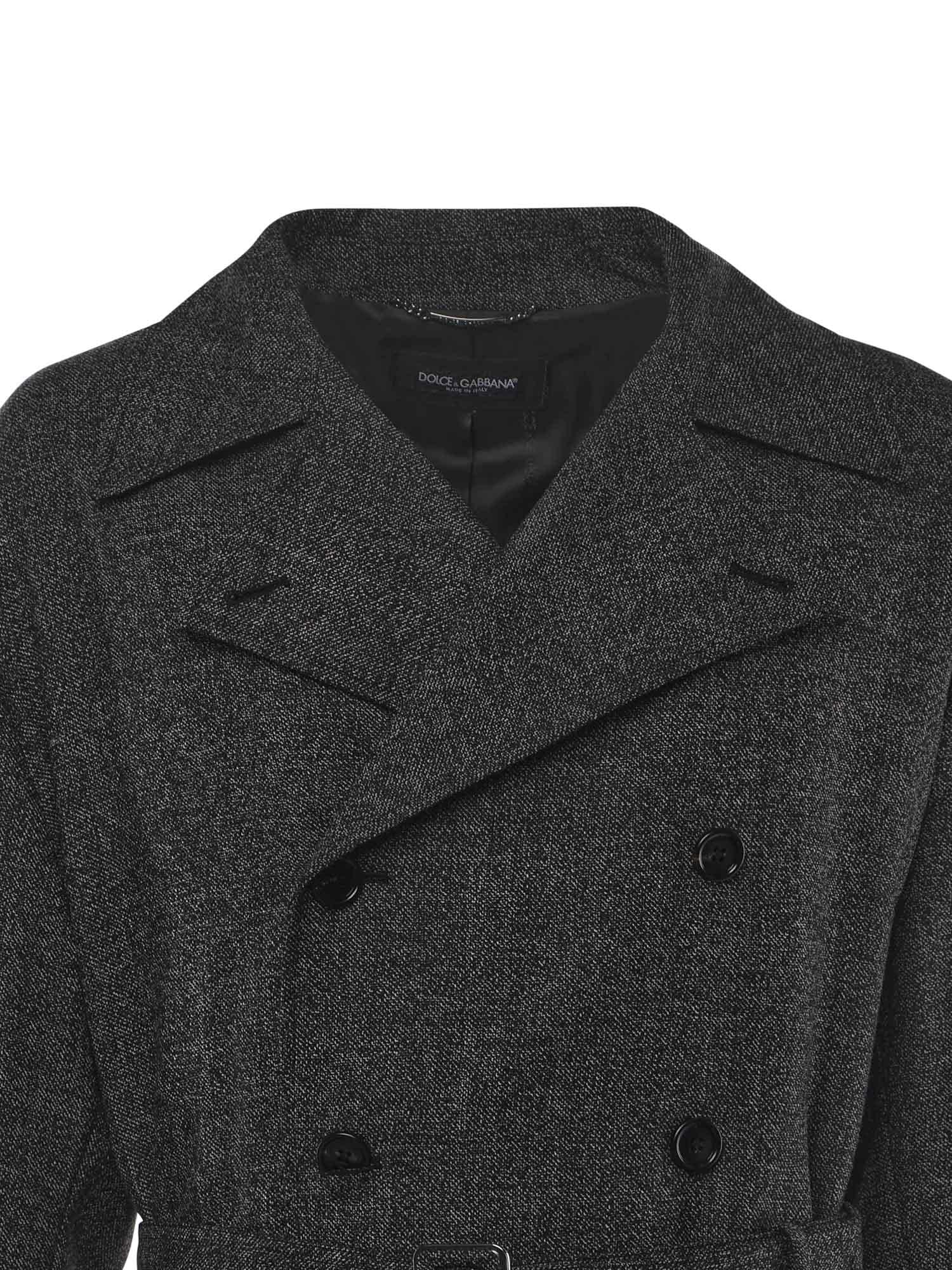 Trench doppiopetto in lana G052KT FM2G4S8031 DOLCE & GABBANA 