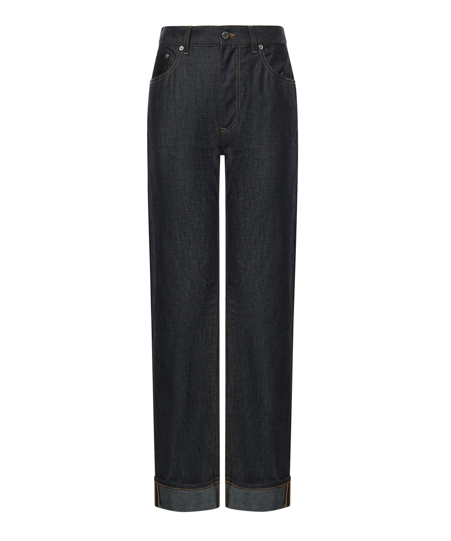 Jeans a gamba dritta in denim 831607 V5SN04245 BOTTEGA VENETA 