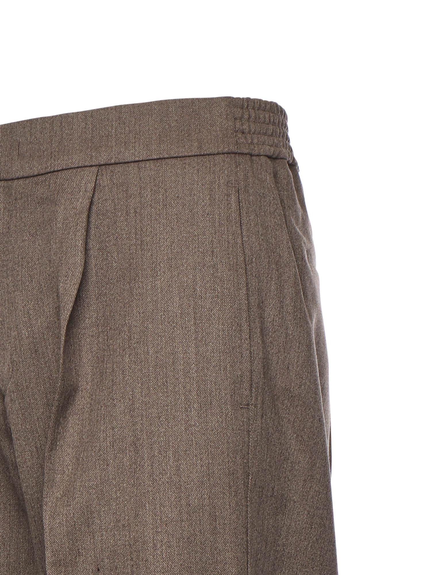 Pantaloni in misto lana con pinces PT005V2 BRW BONSAI 
