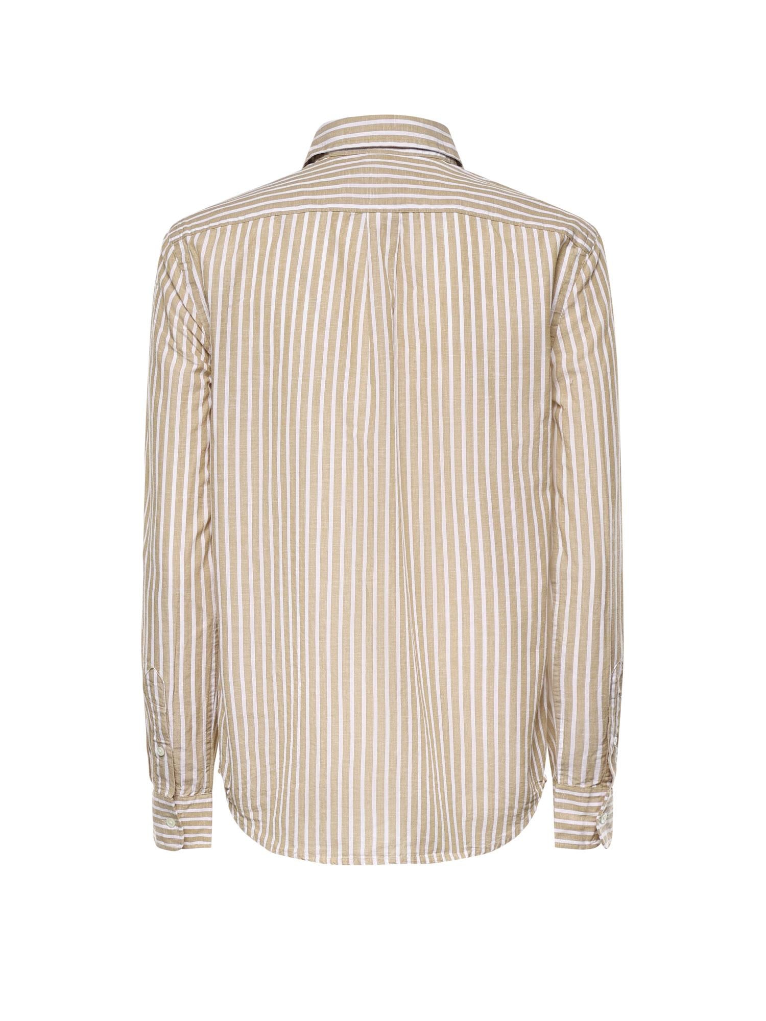 Camicia in cotone e lino con logo 211971514 501 POLO RALPH LAUREN 