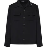 Camicia con tasche e logo AMSTCA1097 001 AMIRI 