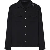 Camicia con tasche e logo AMSTCA1097 001 AMIRI 