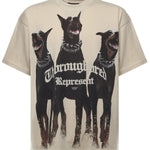 T-shirt Thoroughbred in cotone MLM41135 002 REPRESENT 