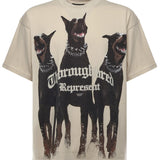 T-shirt Thoroughbred in cotone MLM41135 002 REPRESENT 