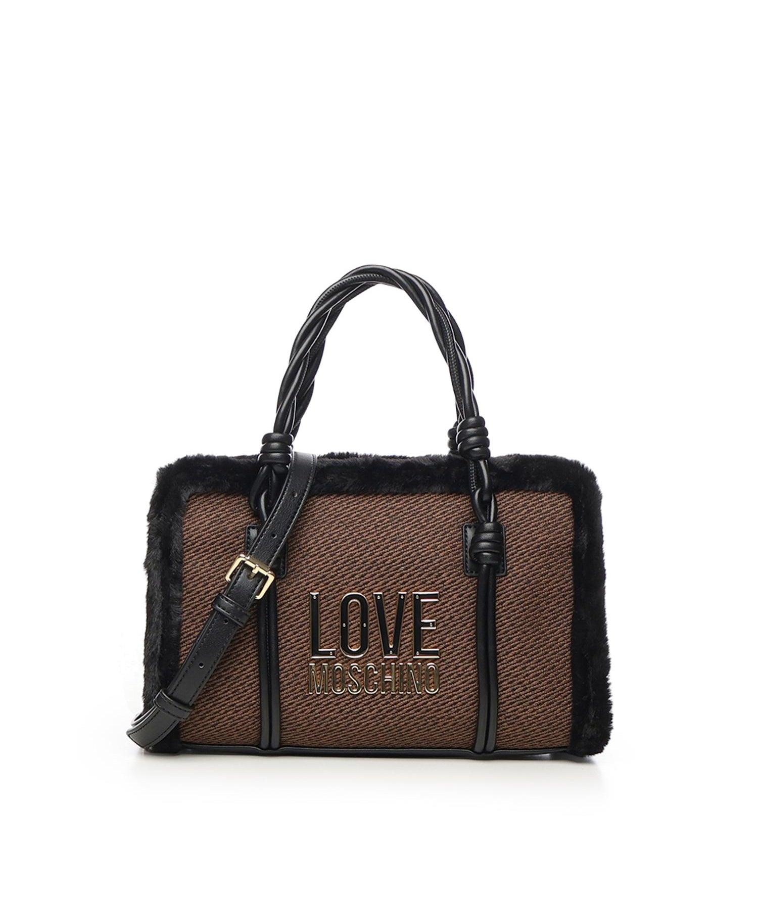 Borsa a mano con logo JC4387PP0NKH1 00A LOVE MOSCHINO 